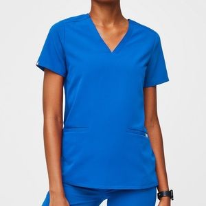 Women's Royal Blue Casma™ - Three-Pocket Scrub Top - M / Royal Blue